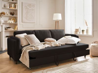 Brooke - canapé 3 places - convertible - en velours - Lisa Design