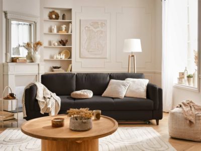 Brooke - canapé 3 places - convertible - en velours - Lisa Design