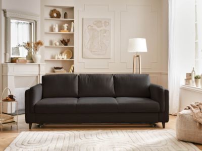 Brooke - canapé 3 places - convertible - en velours - Lisa Design