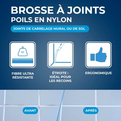 Brosse à joints de carrelage mural ou de sol Starwax
