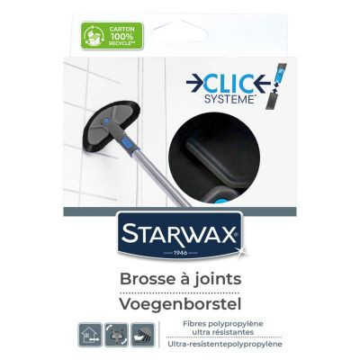 Brosse à joints de carrelage mural ou de sol, Starwax