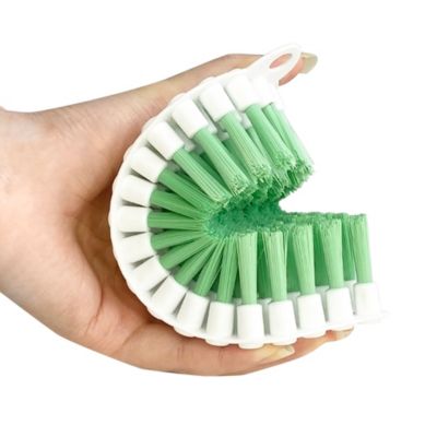 Brosse à récurer flexible poils rigide GoodHome blanc l.7cm