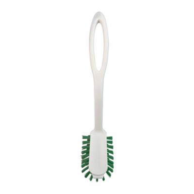 Brosse à vaisselle poils rigides blanc l.6cm