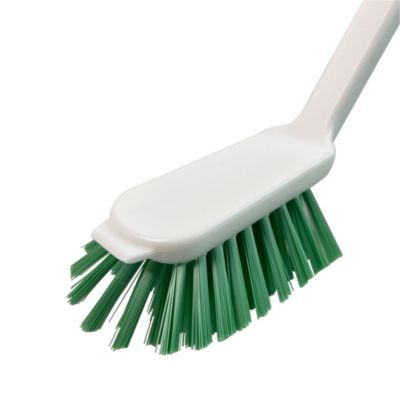 Brosse à vaisselle poils rigides blanc l.6cm