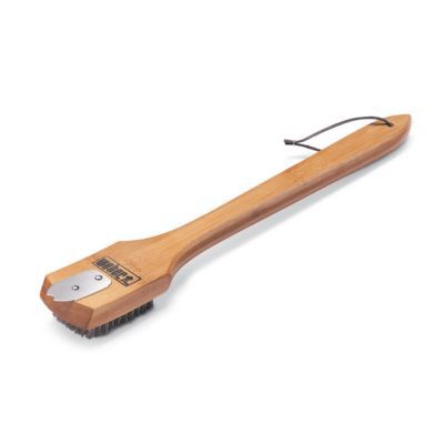 Brosse avec manche bois Weber pour barbecue