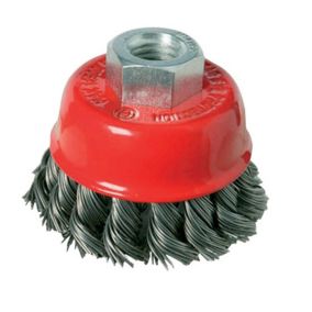 Brosse Boisseau à Fils d'Acier Torsadés 100 mm - Idéale pour Nettoyage et Décapage - Silverline