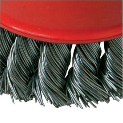 Brosse Boisseau à Fils d'Acier Torsadés 75 mm - Idéale pour Nettoyage et Décapage - Silverline