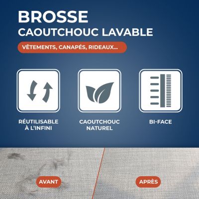 Brosse caoutchouc pour textile Starwax