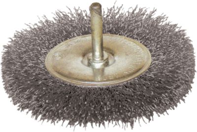 brosse circulaire d100 fil 0.30 acier ondule tige de 6x30 - 330.100v - leman