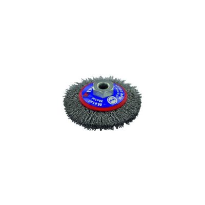 Brosse Conique D100mm M14 pour meuleuse Acier Ondulé Technic Décapage Métal TIVOLY