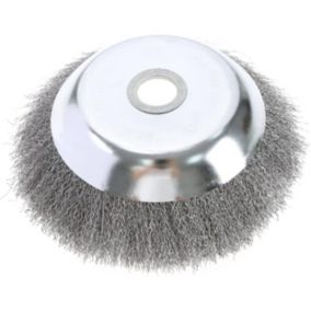 Brosse de Désherbage 8 pouces en Fil d'acier Fin Tête de Désherbage Tondeuse à Gazon Plateau de Désherbage Roue de Dérouillage po