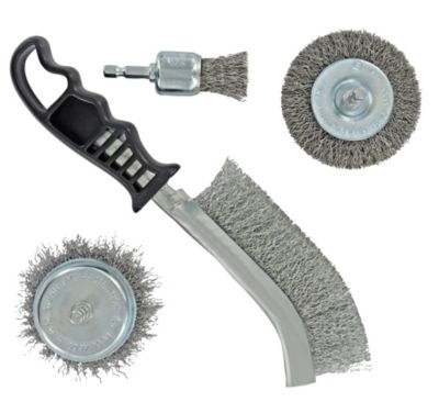 Brosse de décapage pour l'acier Tivoly, 4 pièces