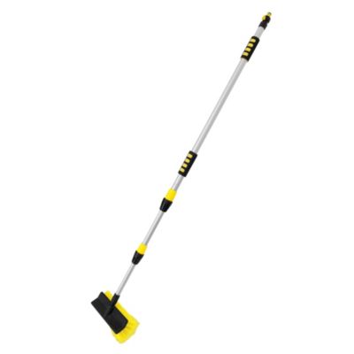 Brosse de Lavage Auto avec Manche Télescopique, Réglable de 130 à 300 cm