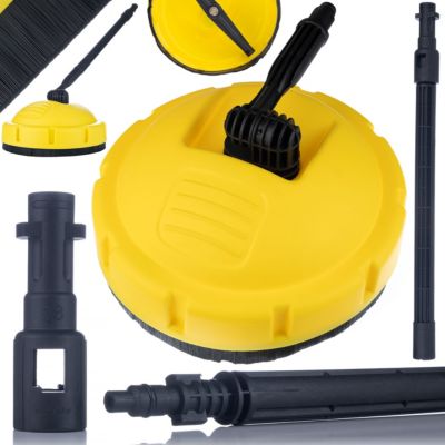 Brosse de Nettoyage T-Racer - Double Buse Rotative, Anti-Éclaboussures, Compatible Kärcher K2-K7, Bosch AQT