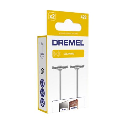 Brosse en acier vendue par 2 Dremel 19 mm