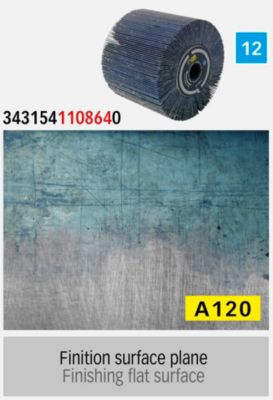 Brosse à lamelles abrasives en oxyde de zirconium grain 120 - FARTOOLS - 110864