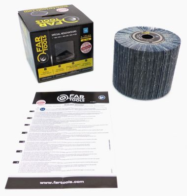 Brosse à lamelles abrasives en oxyde de zirconium grain 120 - FARTOOLS - 110864