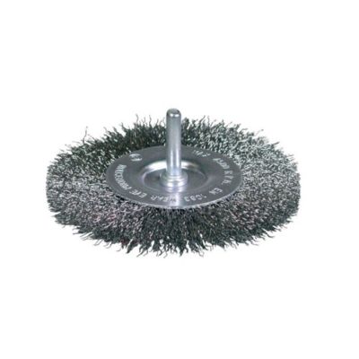 Brosse métallique ronde à fils ondulés en acier 75mm - OSBORN - 7003600421