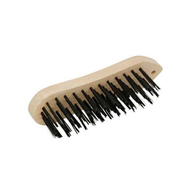 Brosse métallique violon avec fil noir en acier rond - ROULOR - 5253