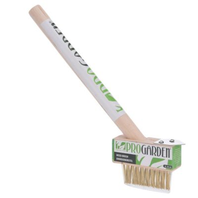 Brosse à mauvaises herbes Progarden 36 cm - Grattoir intégré en bois