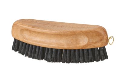 Brosse navette en soie noir manche bois Gerlon