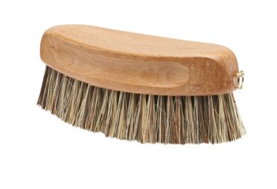 Brosse navette en tampico blanc manche bois Gerlon