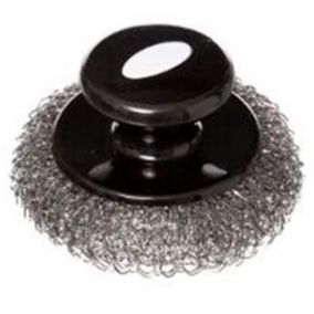 Brosse à Plancha en Acier "Nettoyage" 10cm Noir