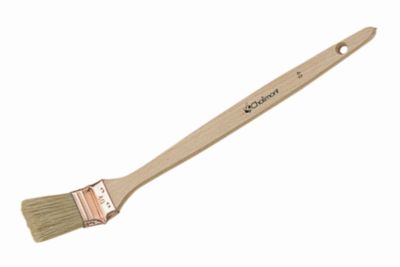 Brosse plate coudée 35 mm, manche bois PEFC, virole acier cuivré - OUTIL PARFAIT 947535