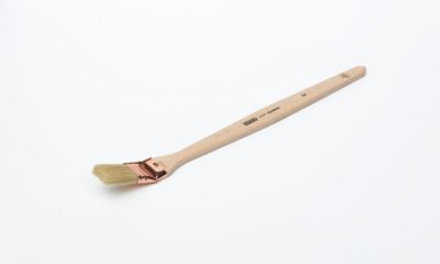 Brosse plate spéciale radiateur pour peintures phases solvantées 40mm Roulor