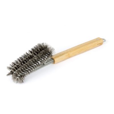 Pince Barbecue Weber Noire & Brosse Inox Triangulaire 46 Cm