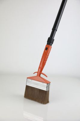 Brosse rectangulaire lasure et traitement 120mm + perche