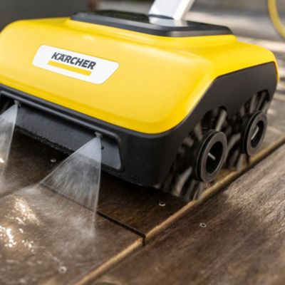 Brosse sol bois pour nettoyeur de terrasses Karcher PCL 6 - 4 pièces