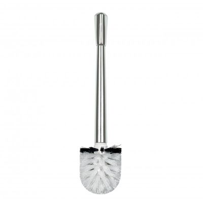 Brosse wc avec manche ETNA chromé Blanc Spirella