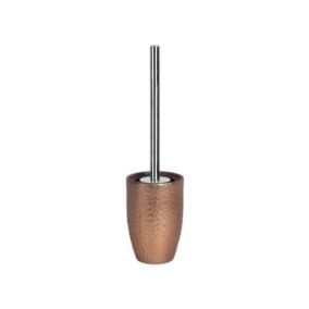 Brosse Wc avec support Céramique DARWIN HAMMERED Cuivré Spirella