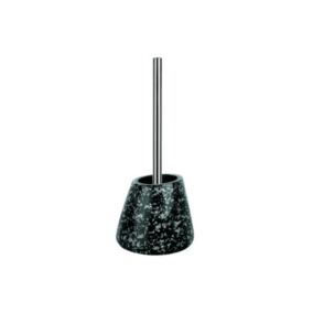 Brosse wc avec support Céramique ETNA Noir  Gris Spirella