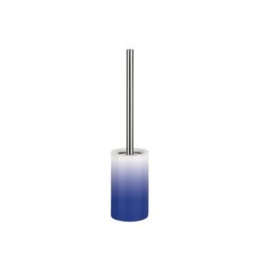 Brosse Wc avec support Céramique TUBE GRADIENT Bleu Marine Spirella