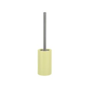 Brosse Wc avec support Céramique TUBE Jaune Clair Spirella