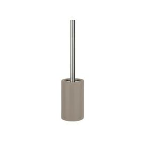 Brosse Wc avec support Céramique TUBE Taupe Spirella