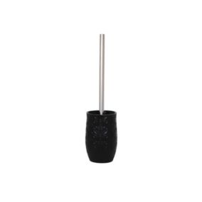 Brosse wc avec support céramique VENISE Noir MSV