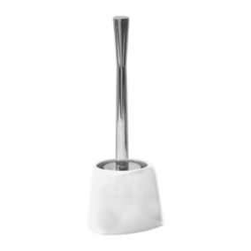 Brosse WC avec support conique Blanc