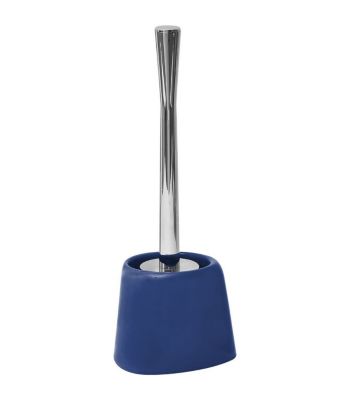 Brosse WC avec support conique Bleu marine