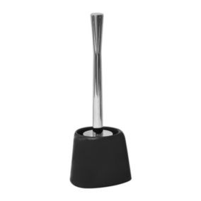 Brosse WC avec support conique Noir