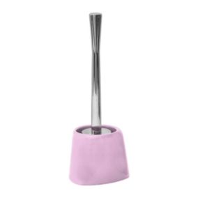 Brosse WC avec support conique Rose