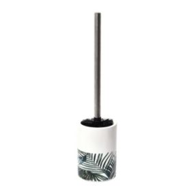 Brosse WC avec support en céramique déco Tropicale