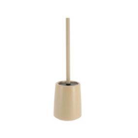 Brosse WC avec support en céramique Taupe