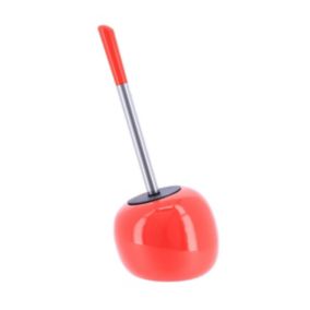 Brosse WC avec support en Dolomite Rouge