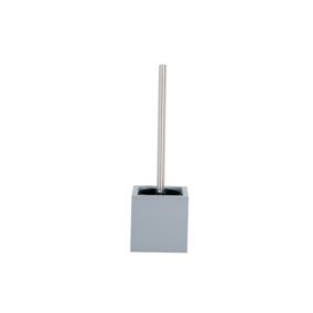 Brosse Wc avec support MDF  Inox Argent MSV