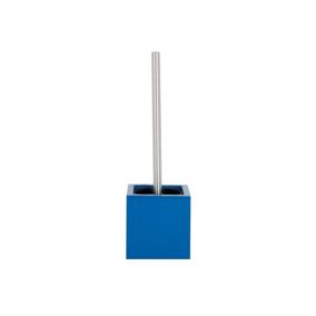 Brosse Wc avec support MDF  Inox Bleu Marine MSV