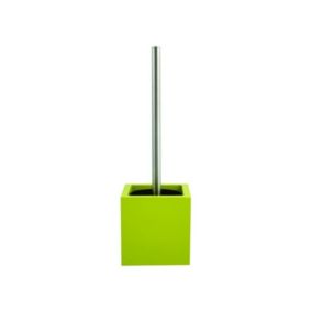 Brosse Wc avec support MDF Inox Vert Pistache MSV