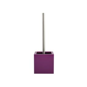 Brosse Wc avec support MDF Inox Violet MSV